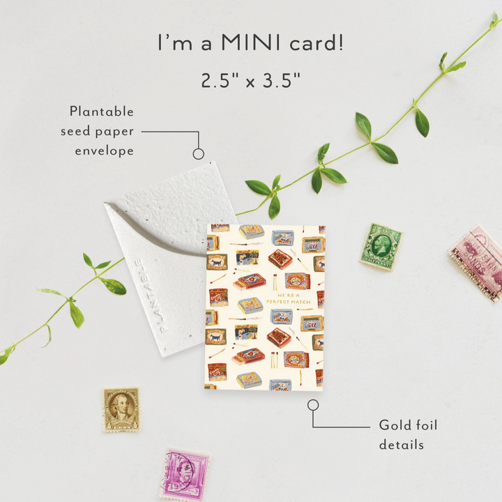 Mini Greeting Card • Matchbooks