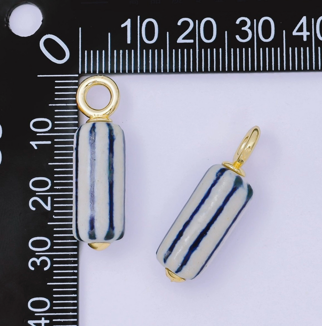 Porcelain Drop Charm