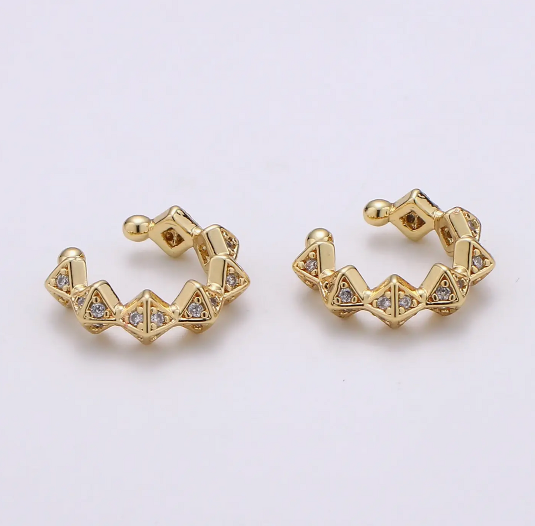 CZ Pyramid Ear Cuff