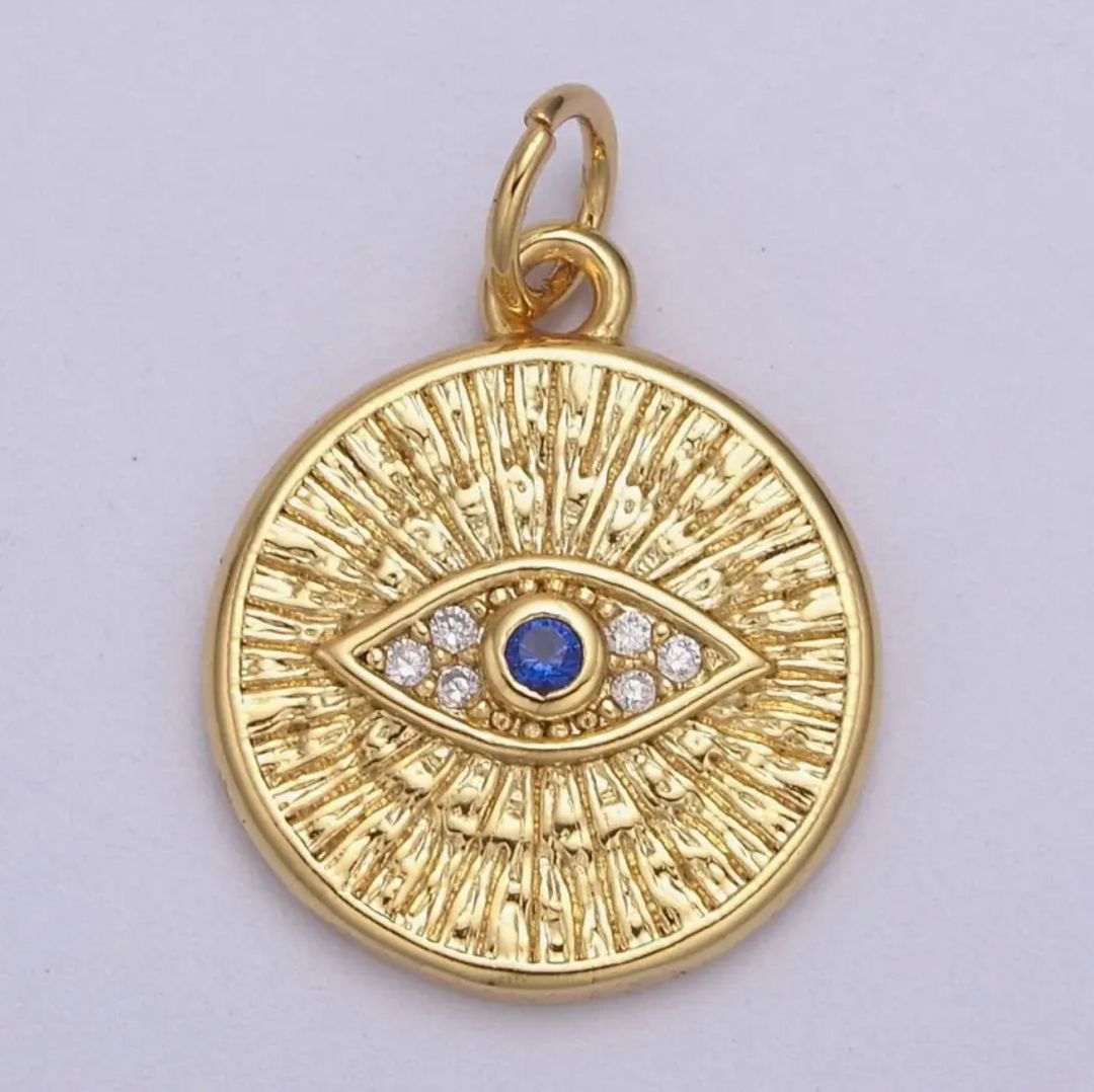 Evil Eye Coin Charm