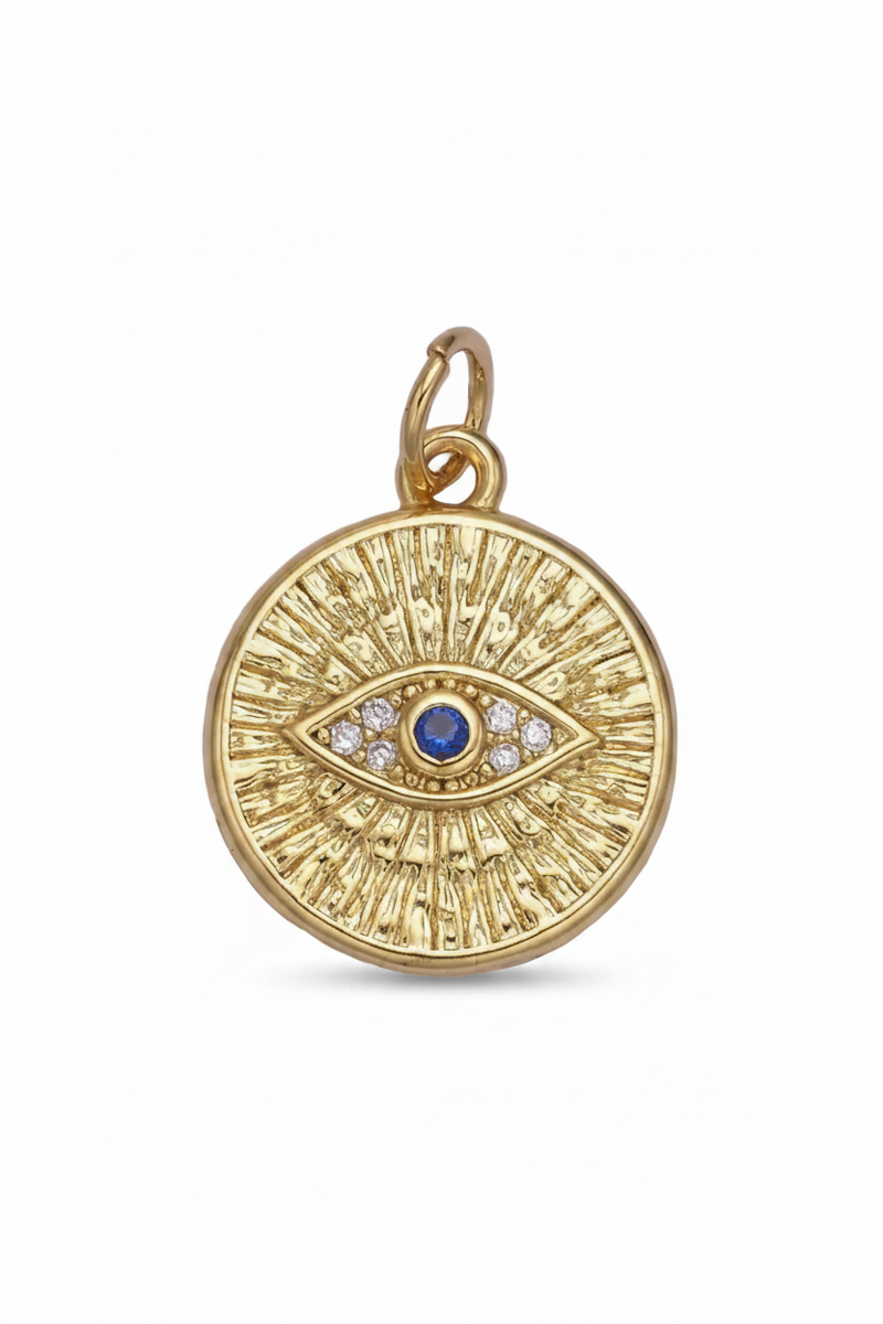 Evil Eye Coin Charm