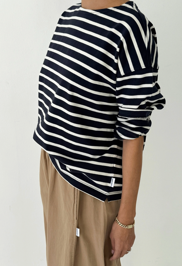 Sailor Top • Navy/White Stripe