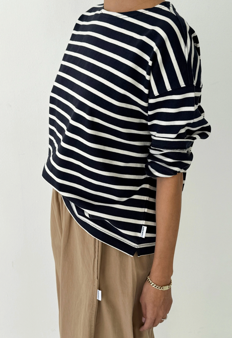 Sailor Top • Navy/White Stripe
