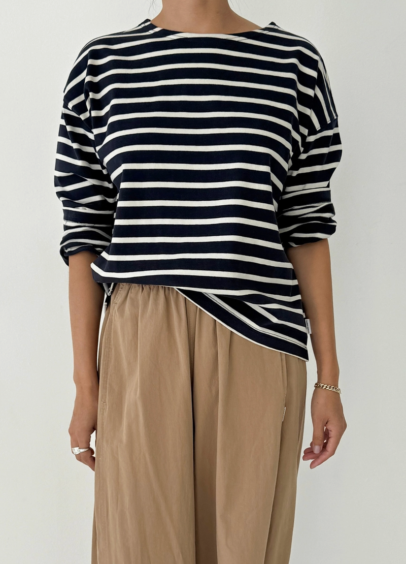 Sailor Top • Navy/White Stripe