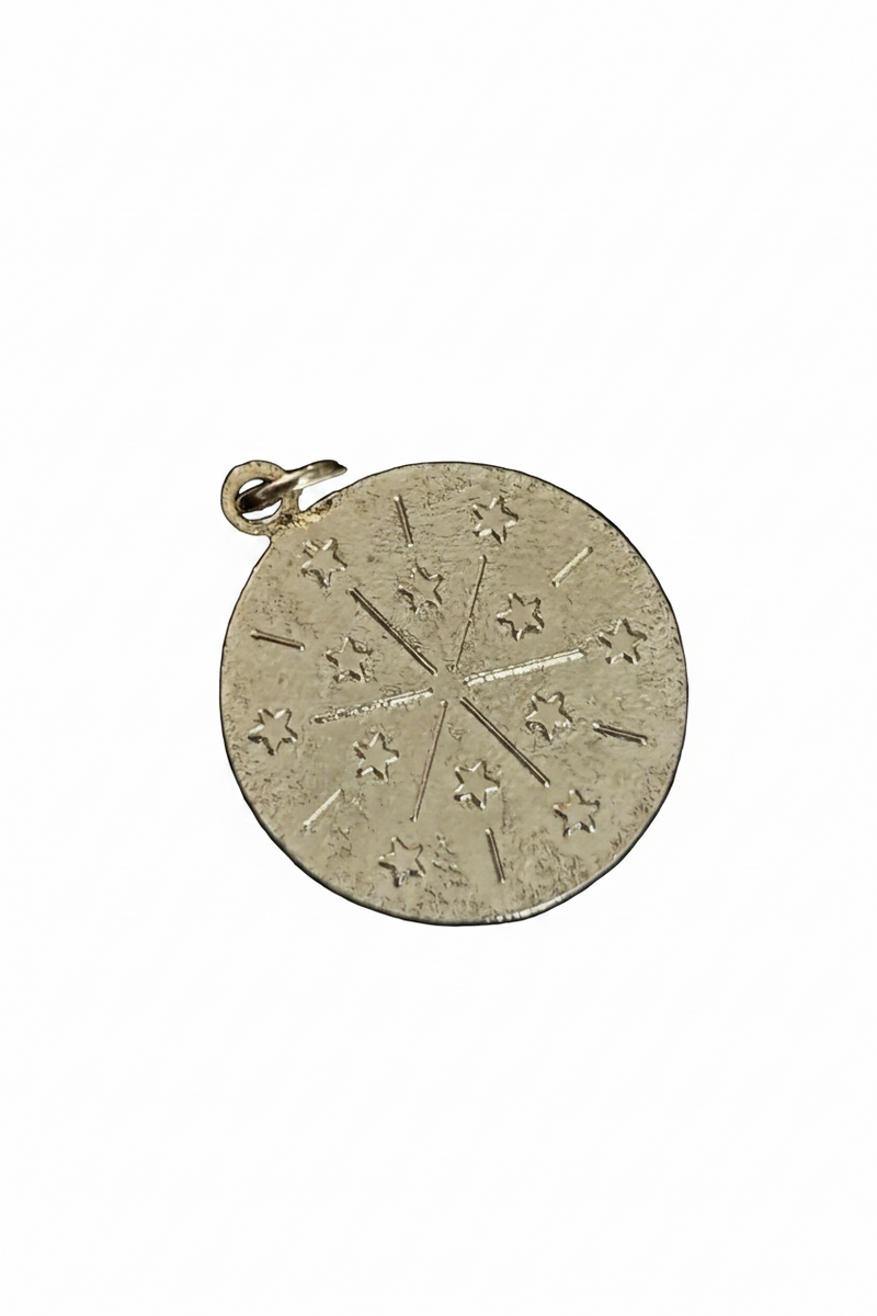 Vintage Zodiac Enamel Pendant • Gemini