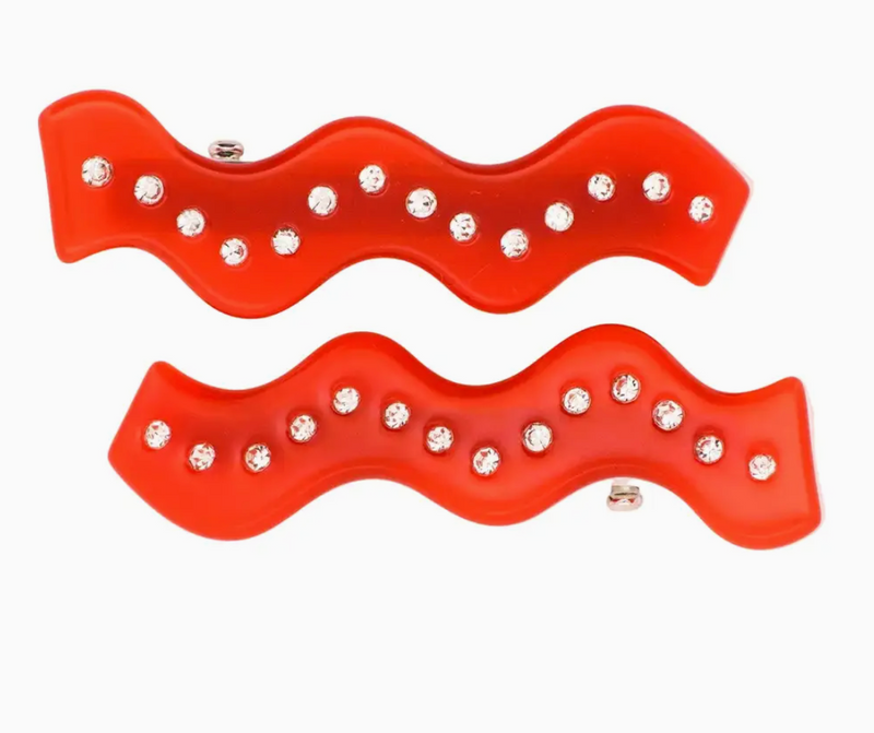 Squiggle Clips • Sparkly