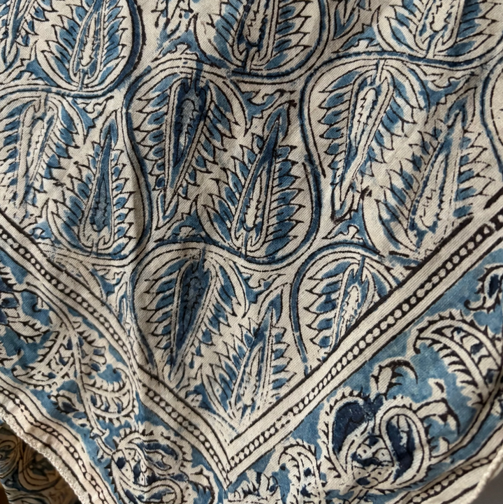 Square Bandana • Blue Acanthus