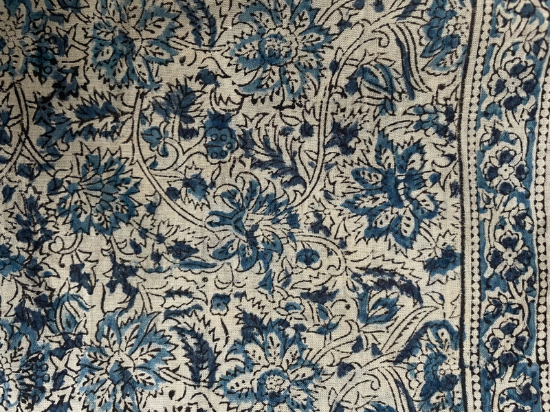 Sqaure Bandana • Poppy Kalamkari