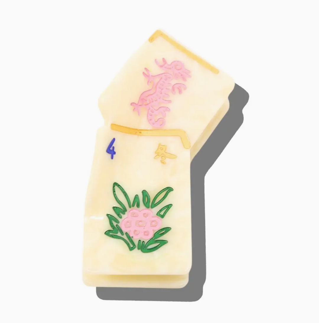 Mahjong Hair Clip