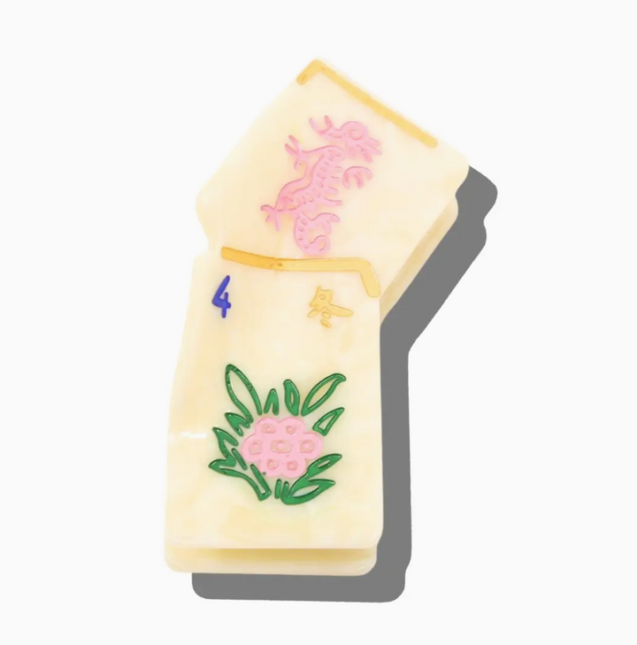 Mahjong Hair Clip