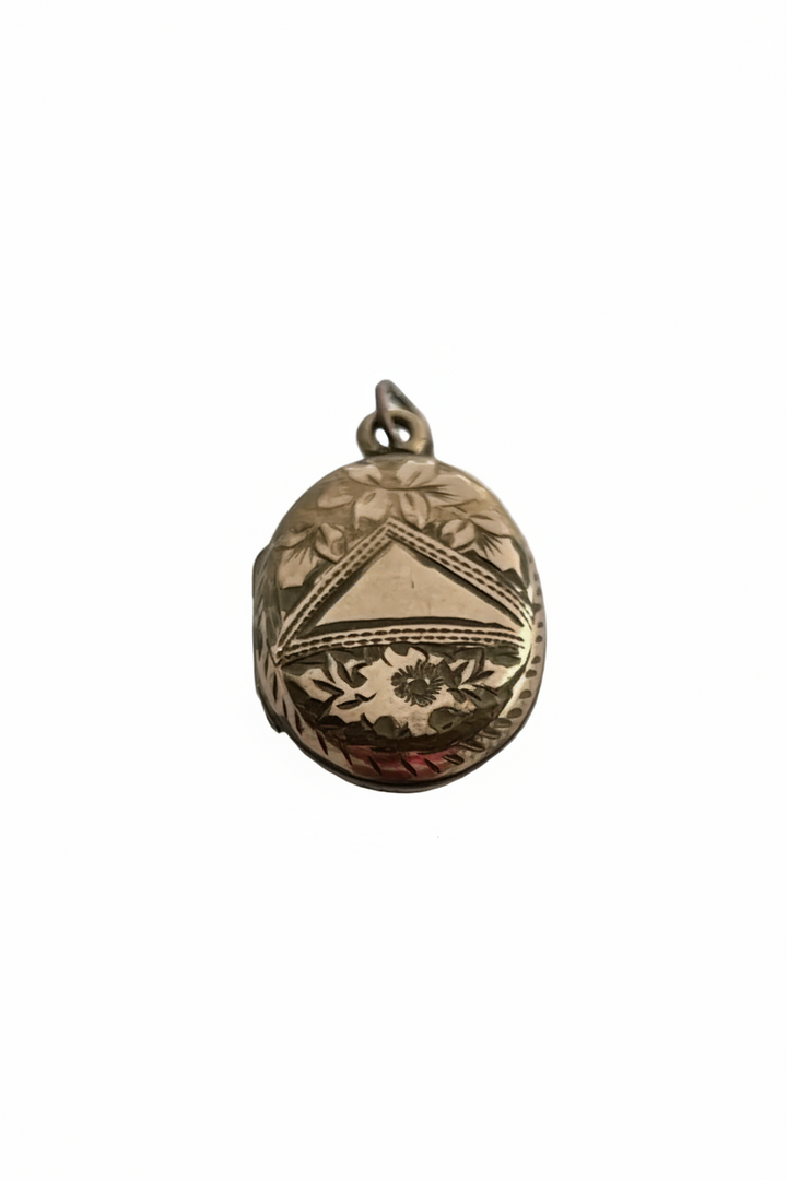 Victorian Engraved Floral Locket
