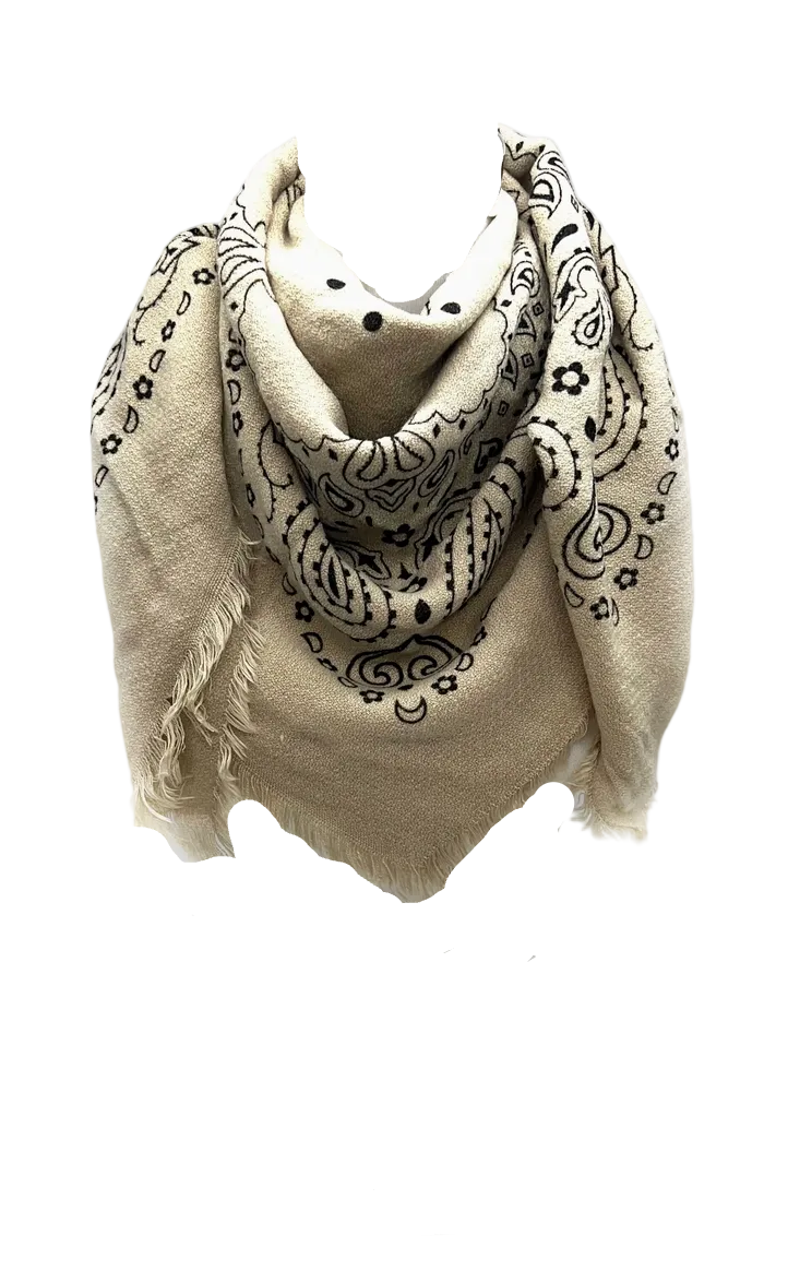 Paisley Wool Scarf