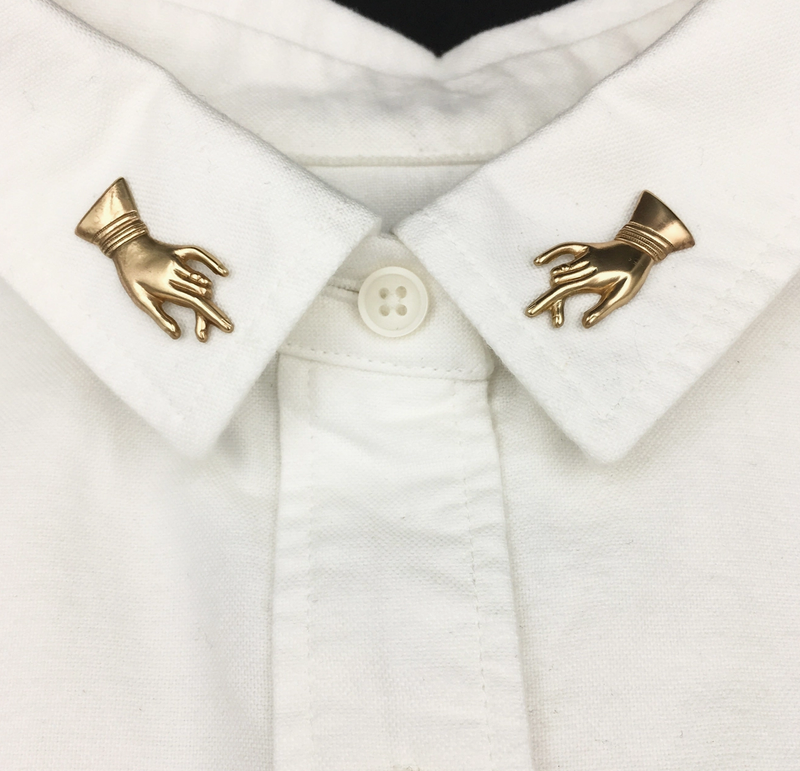 Pair of Brass Hand Pins