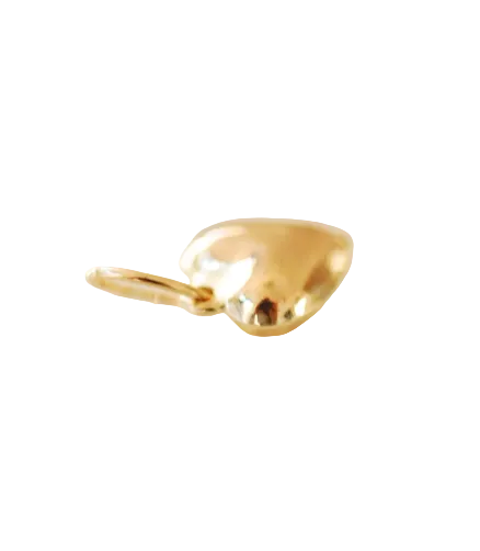 6mm Puffy Heart Charm • Gold Filled