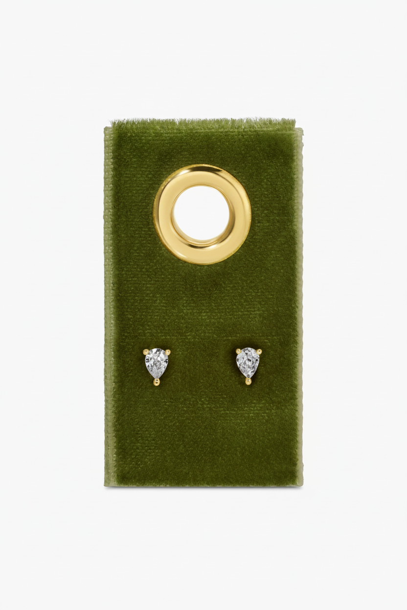 Minimalist Teardrop Studs