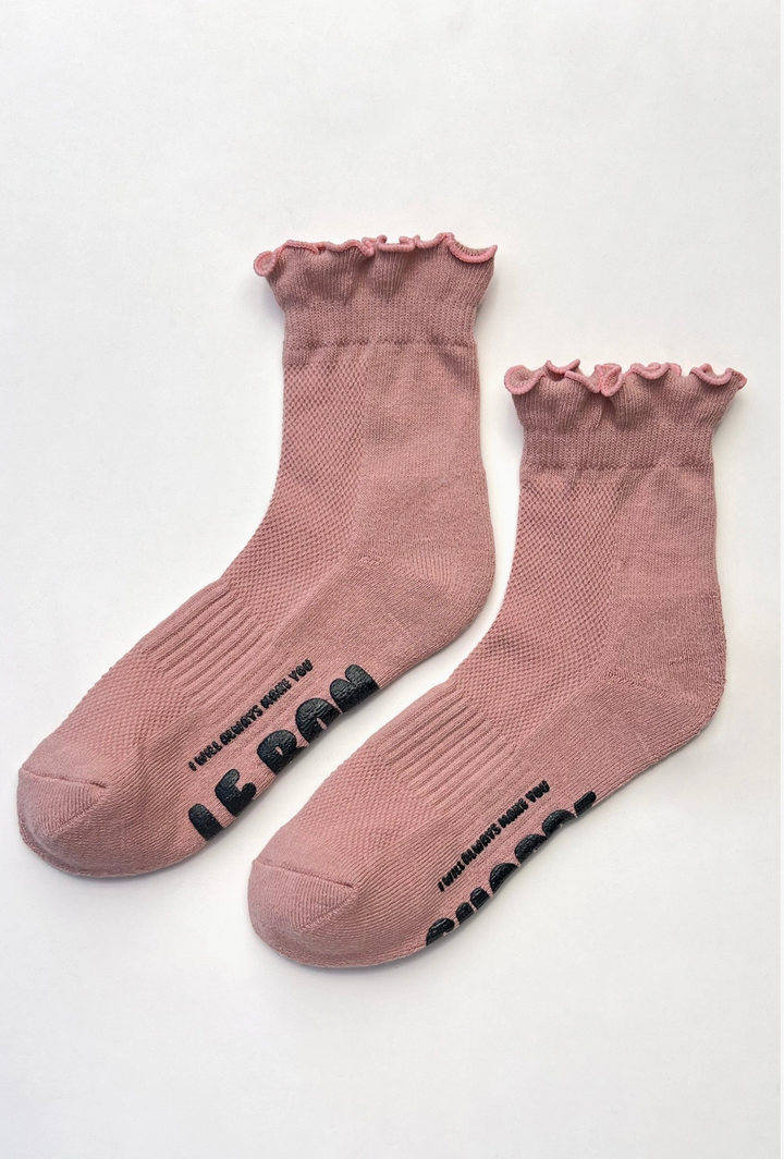 Ruffled Hugger Crew Socks