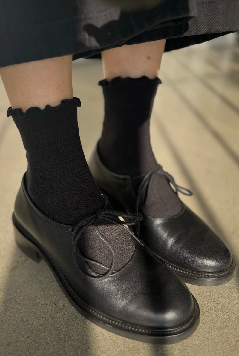 Ruffled Hugger Crew Socks