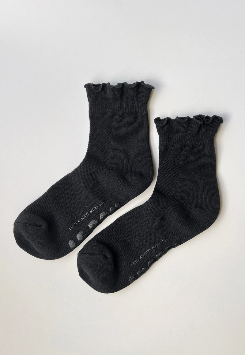 Ruffled Hugger Crew Socks