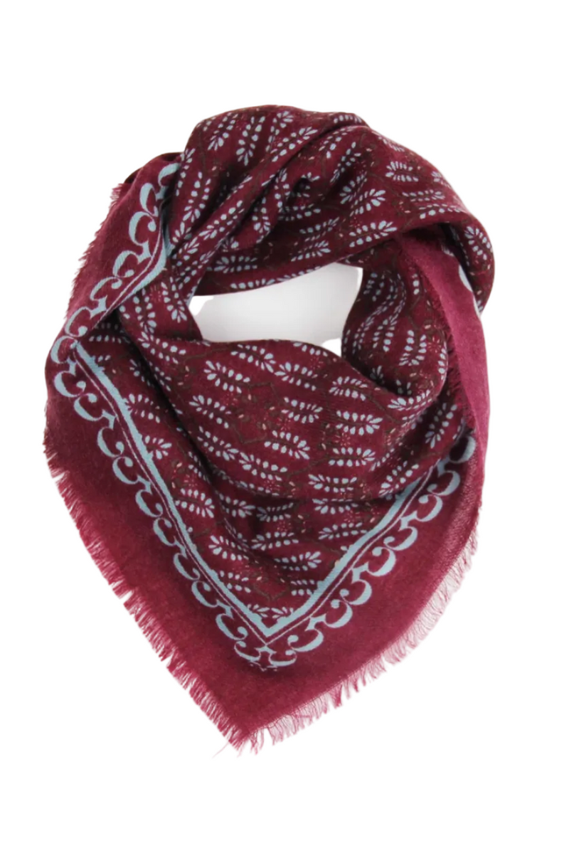 Delta Celeste Scarf • Bordeaux