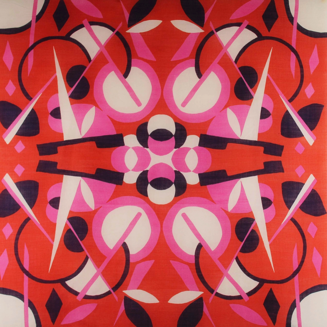 Electra Square Wool Scarf • Fuchsia