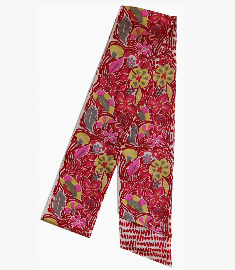 English Garden Headband Scarf  • Bordeaux