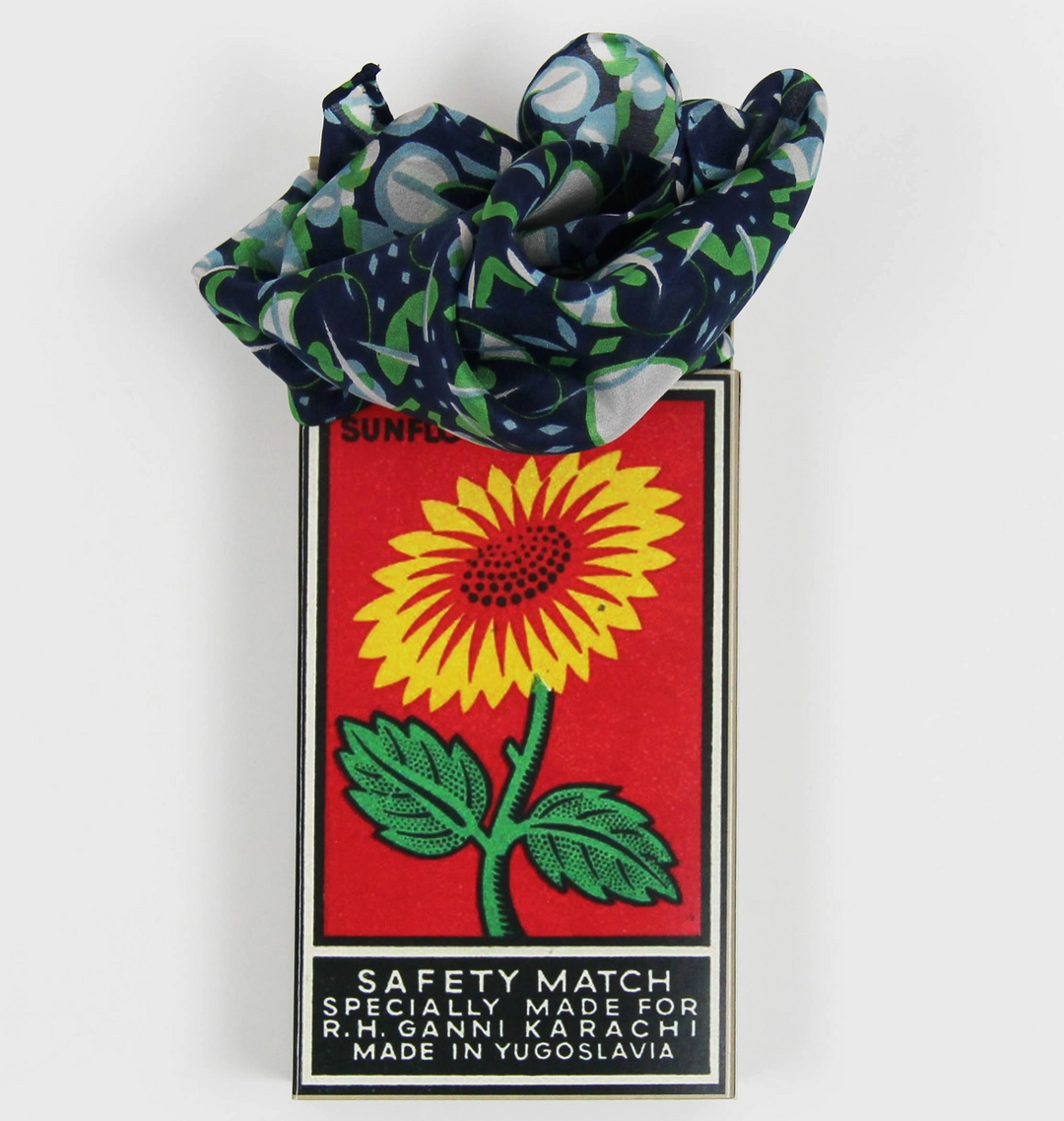Mini Ephemeral Scarf • Navy Green