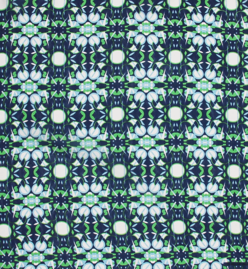 Mini Ephemeral Scarf • Navy Green