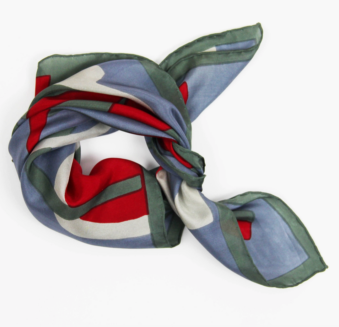 Mini Clock Scarf • Red