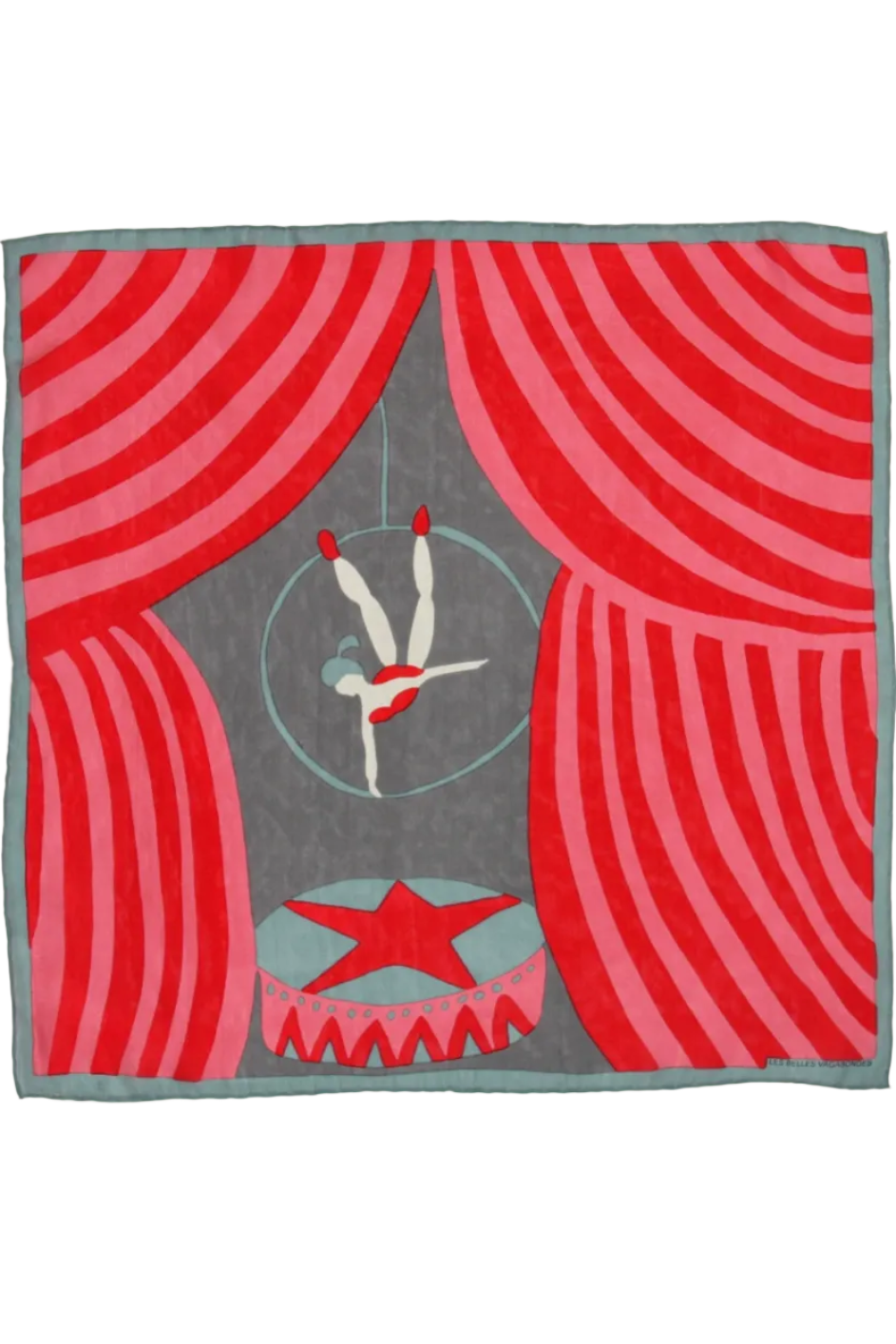 Mini Luna Park Scarf • Red
