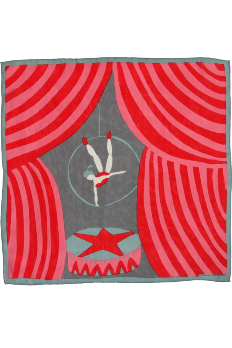 Mini Luna Park Scarf • Red