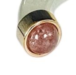 Opal Resin Open Cuff w/ Gemstone