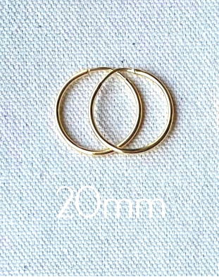 Gold Filled Endless Hoops