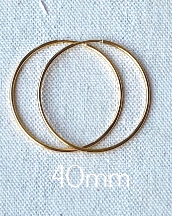 Gold Filled Endless Hoops