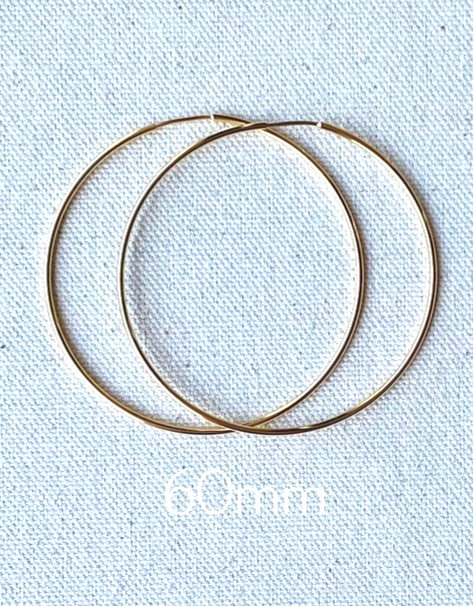 Gold Filled Endless Hoops