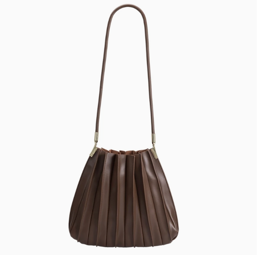Carrie Pleated Shoulder Bag