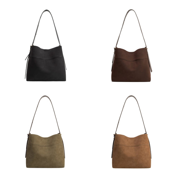 Stormie Suede Tote Bag