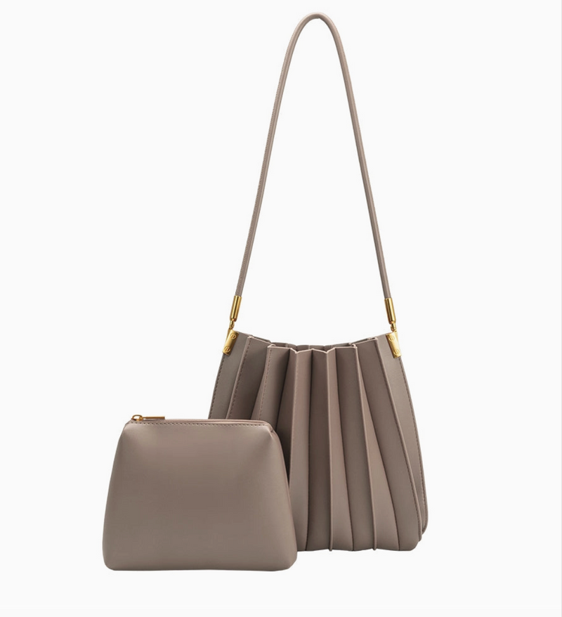 Carrie Pleated Shoulder Bag