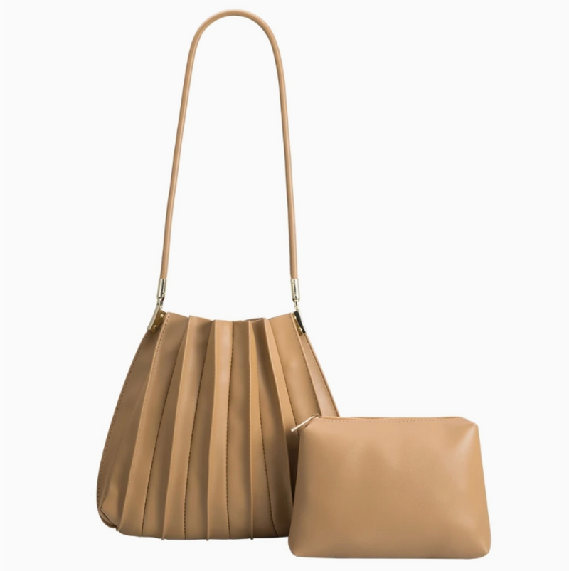Carrie Pleated Shoulder Bag