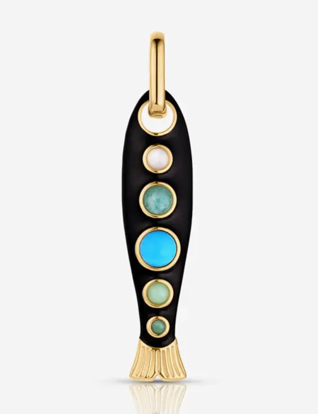 Amalfi Fish Charm • Black