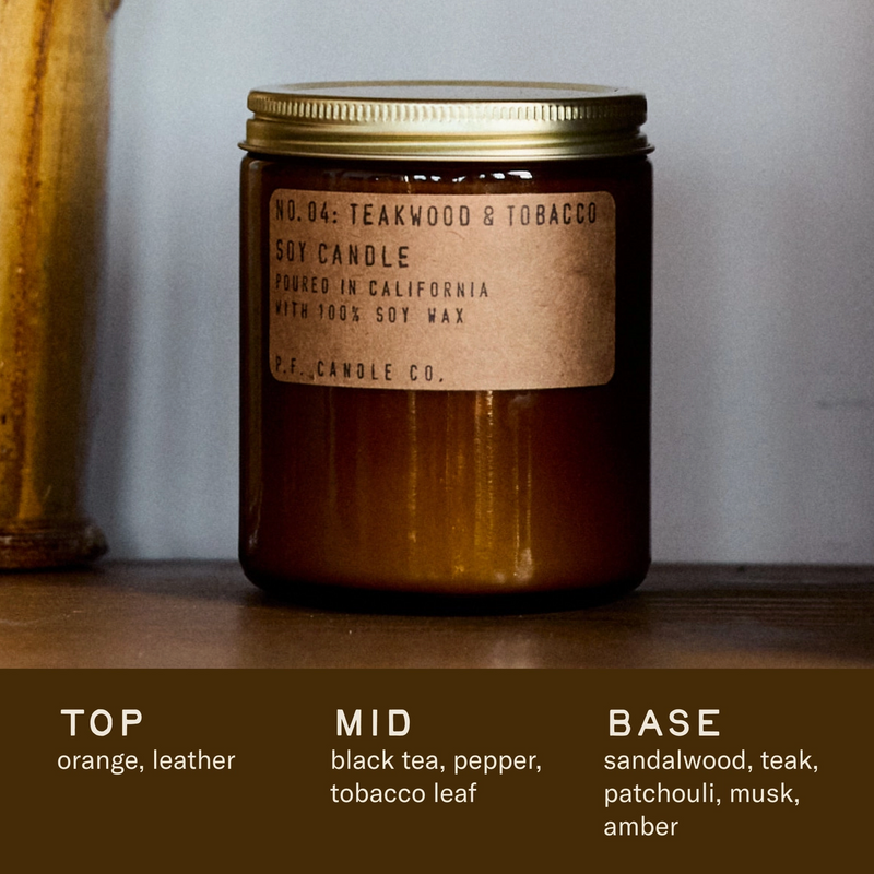 Teakwood & Tobacco Soy Candle
