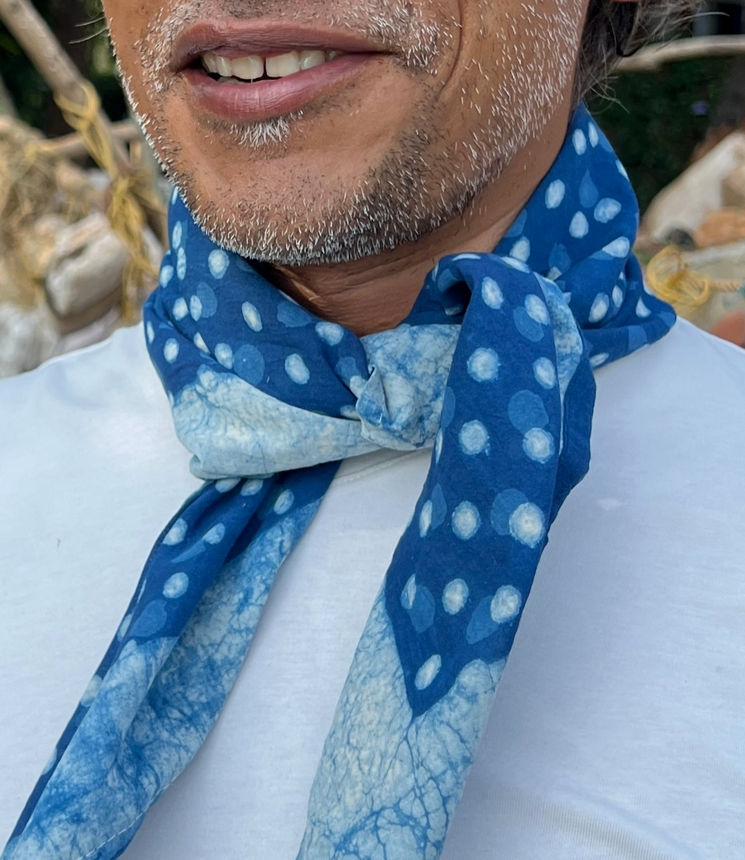 Square Bandana • Indigo Spangled