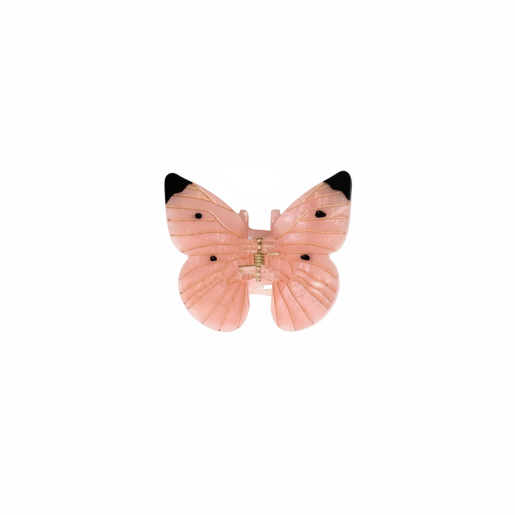 Cabbage Butterfly Hair Claw • Pink