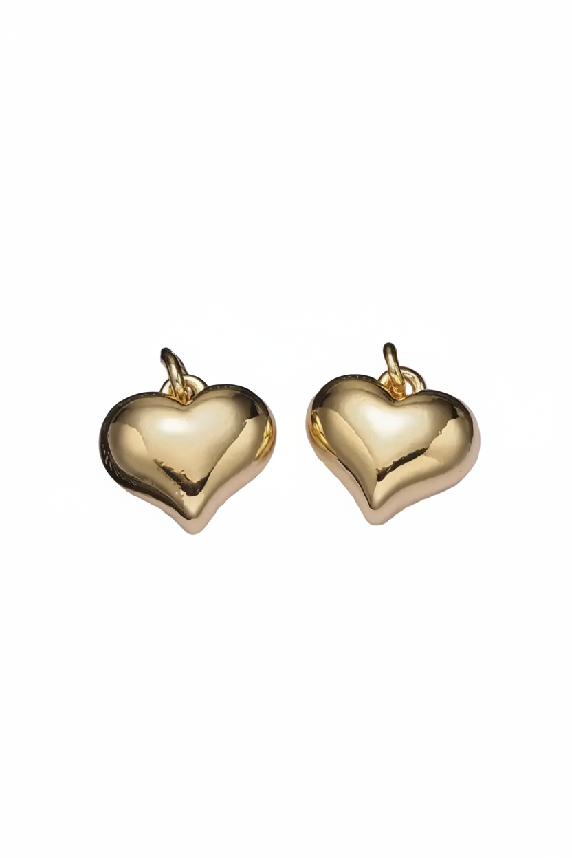 Chubby Puffy Heart Charm