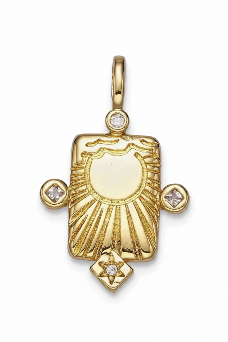 Sun Ray + Star Pendant