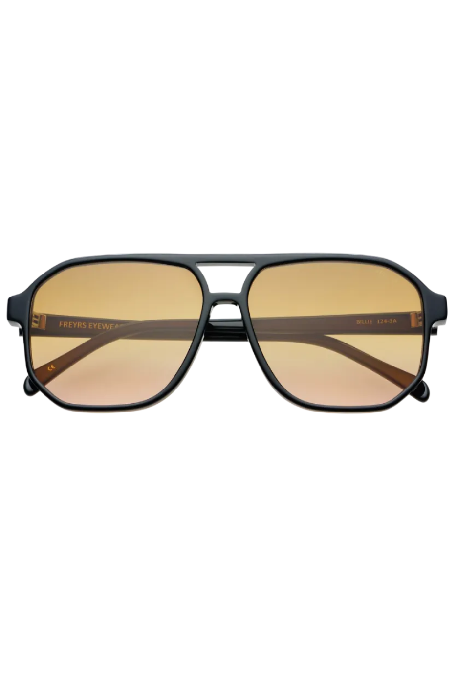 Billie Aviator Sunglasses • Black/Brown
