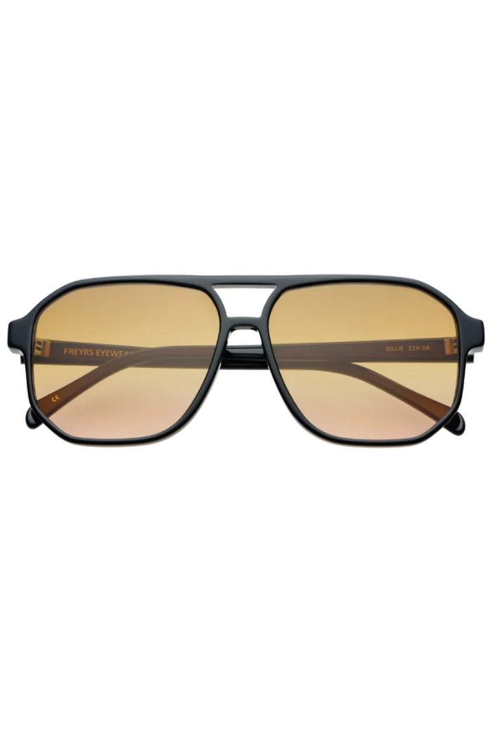 Billie Aviator Sunglasses • Black/Brown