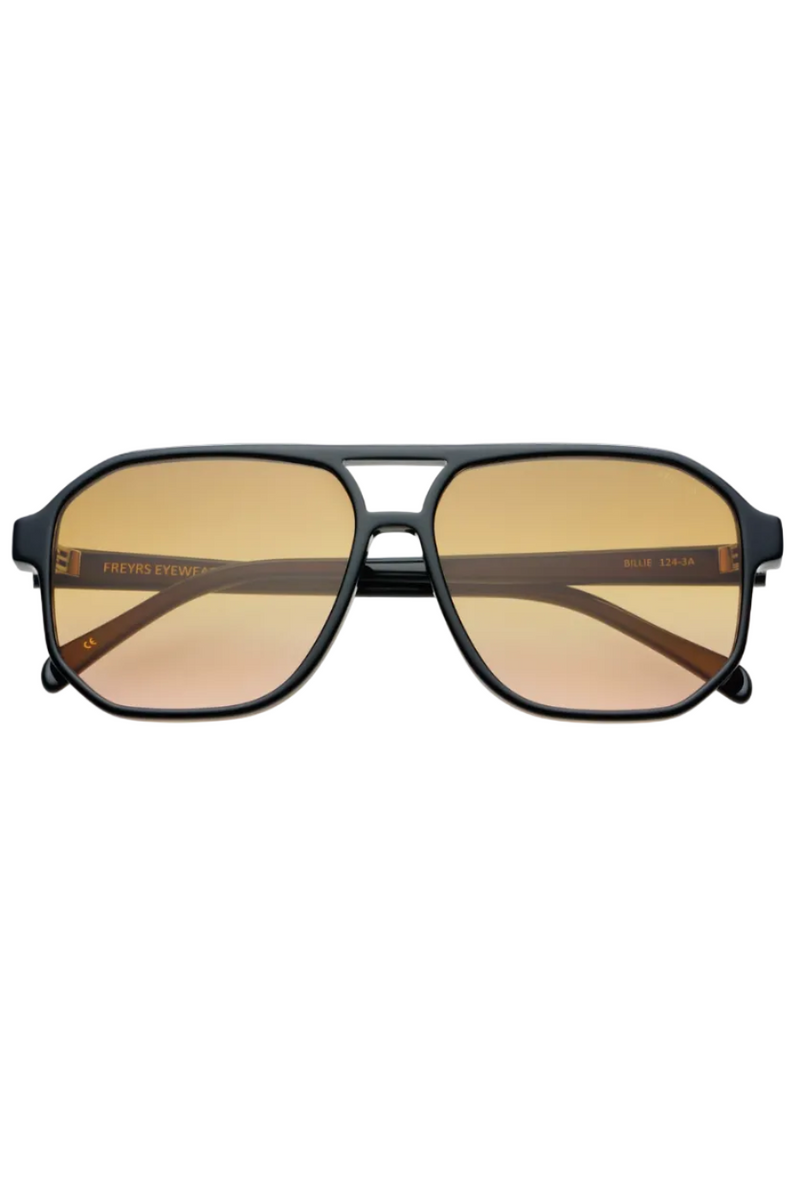 Billie Aviator Sunglasses • Black/Brown