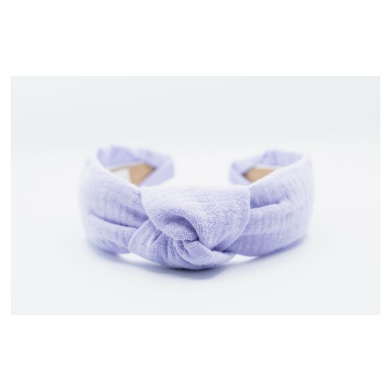 Double Gauze Knot Headband • Lavender