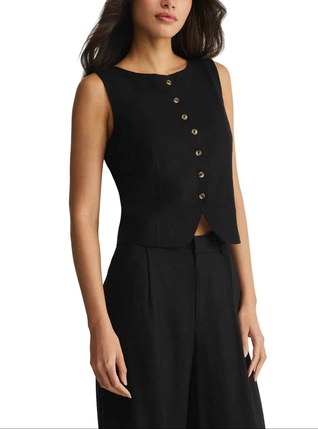 Roman Linen Vest