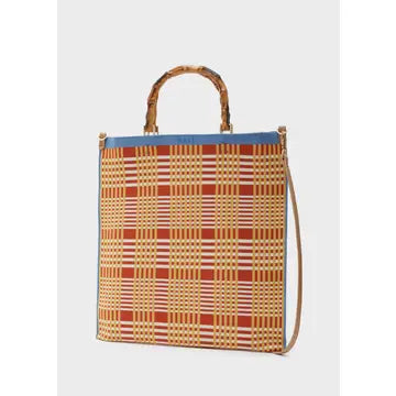 Nicla Tote • Checked Orange